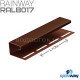 J-профиль коричневый Rainway (L=3 м)